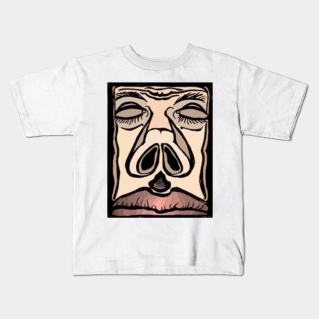 Plastic Mask Kids T-Shirt by JSnipe